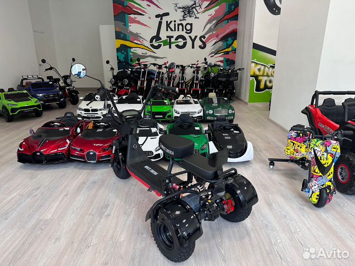 Трицикл White Siberia Trike Mini 1500W Black