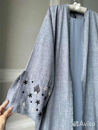 Абая(накидка) +платье+платок. ОАЭ Дубай