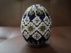 Яйцо, сувенир украшенный, ручная работа