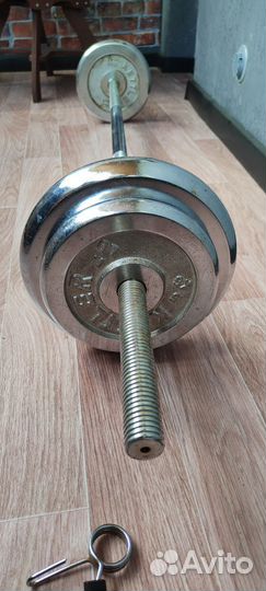 Штанга гриф блины бу