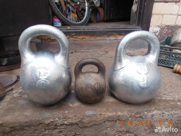 Царская гиря 2пуда, 1 пуд