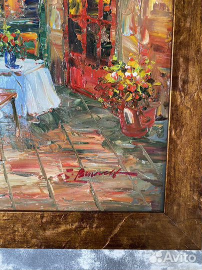 Картина маслом холст 90х60 см