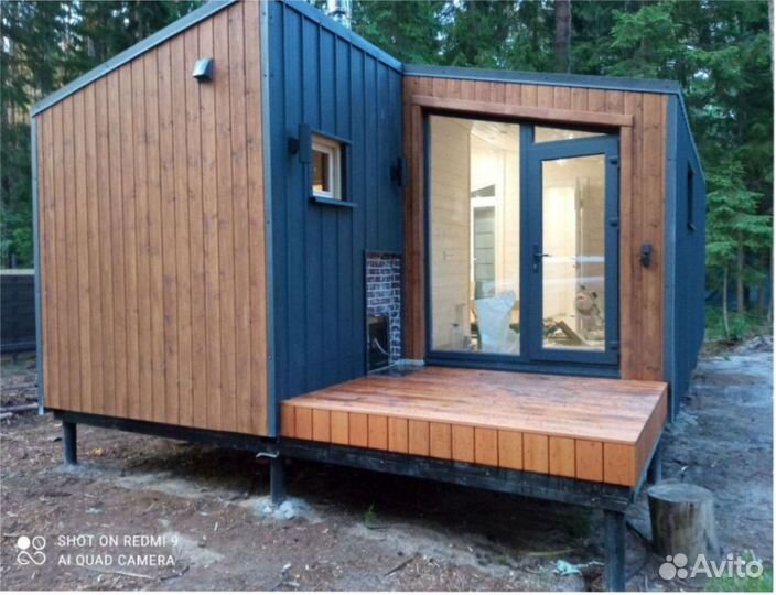 Каркасный теплый дом с доставкой 40 м кв, арт. вс-6510