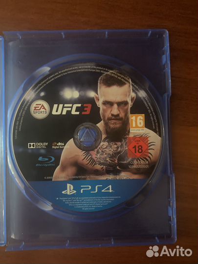 Диск UFC 3 на ps4