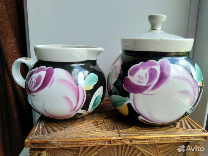 Молочник СССР Дулево Хайта лфз сахарница