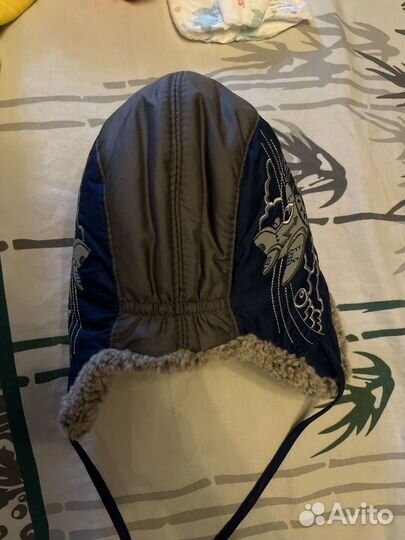 Шапка зимняя детская, 46 размер