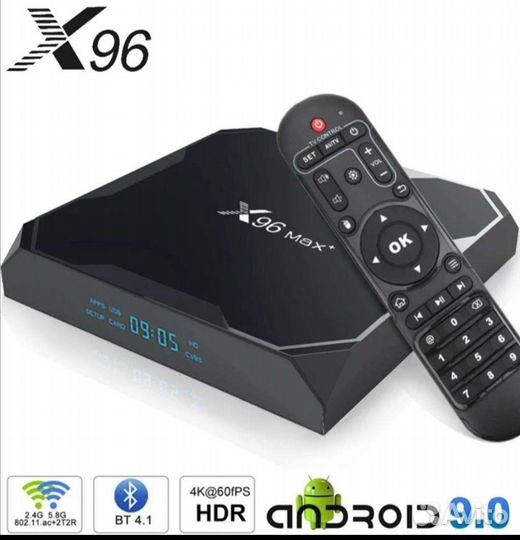 Android TV box X96 MAX Plus Android 9.0, (4-32Gb)