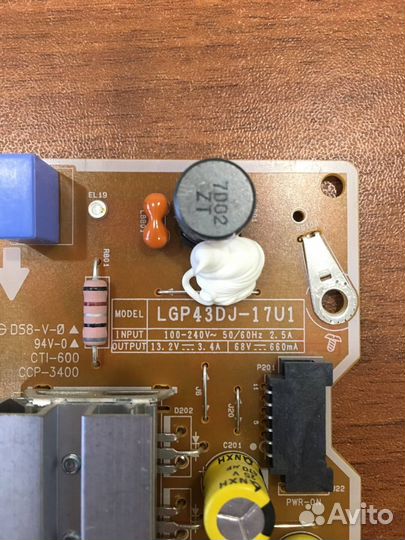 Блок питания LGP43DJ-17U1 EAX67209001 (1.5) REV1.0