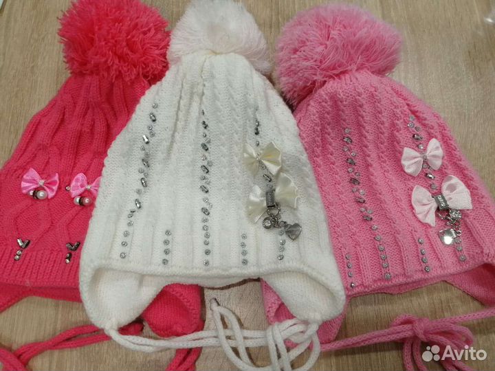 Шапка на подкладе из трикотажа. Новые