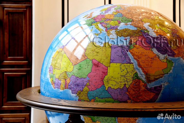 Политический глобус VIP большой напольный, D130см
