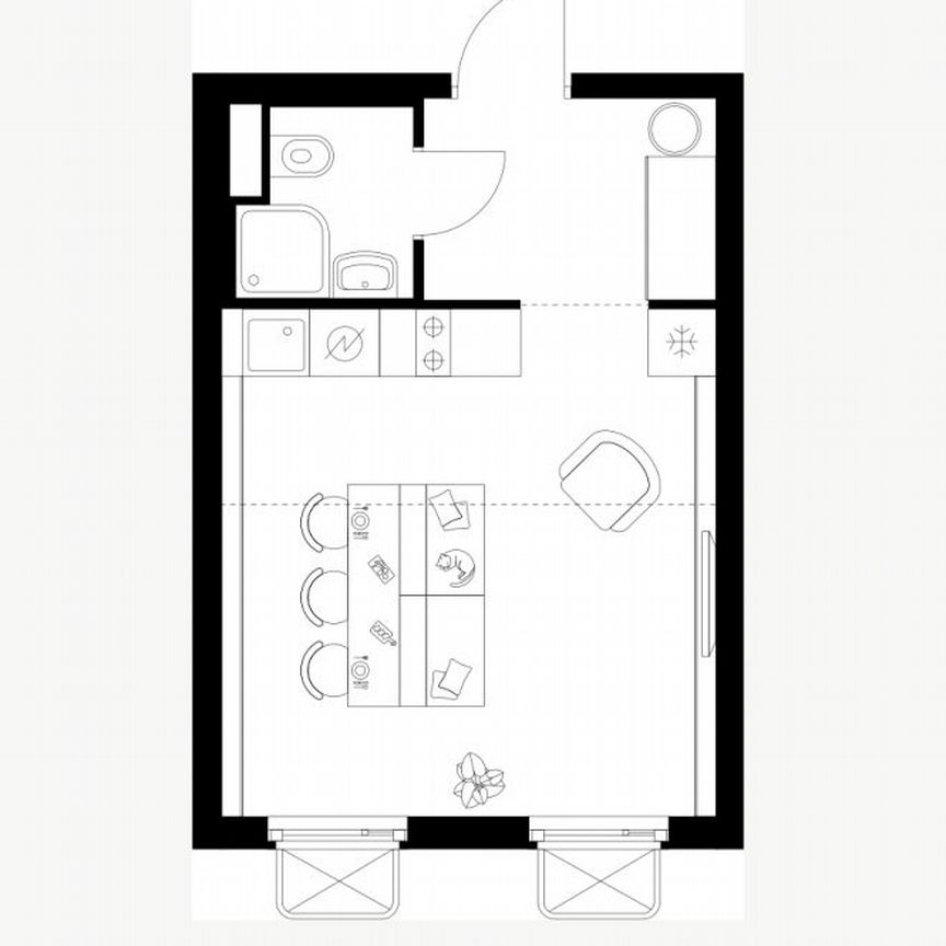 Квартира-студия, 25,2 м², 15/26 эт.