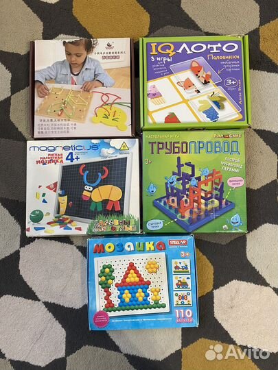 Мозайка, шнуровка, лото