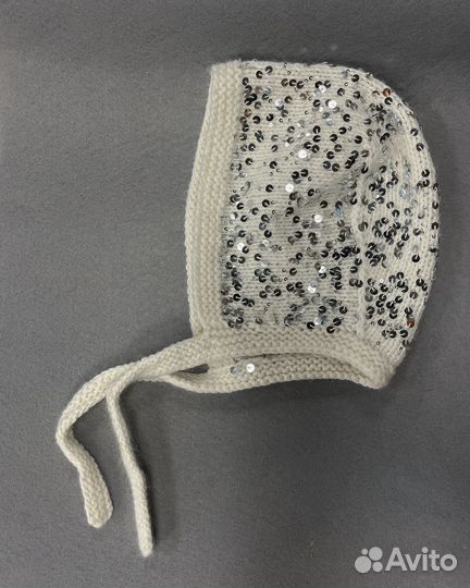 Шапка чепчик с пайетками