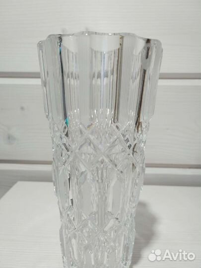 Большая хрустальная ваза новая