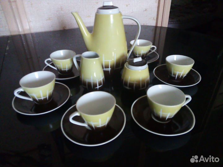 Сервиз кофейный новый,ретро
