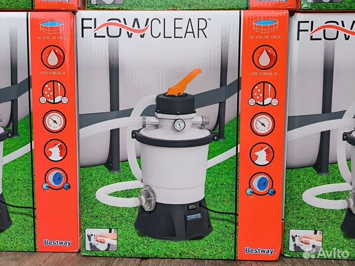 Песочный фильтр насос bestway 58515