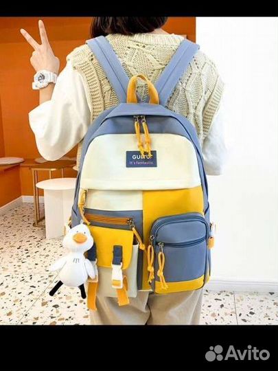 Новый школьный рюкзак 5 в 1