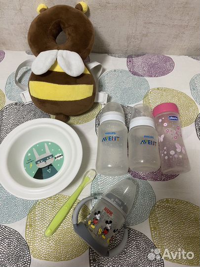 Бутылочки avent, посуда для прикорма