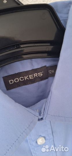 Рубашка dockers мальчику 12 лет голубая