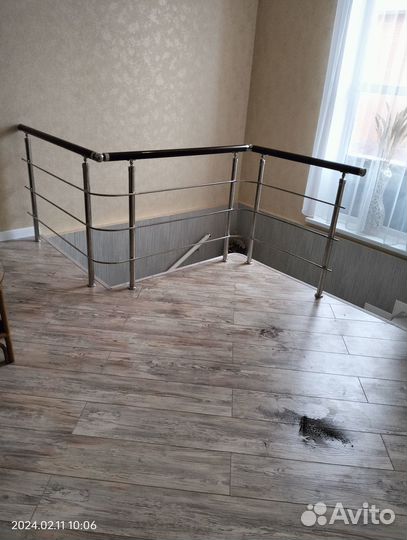 Перила с поручнем пвх