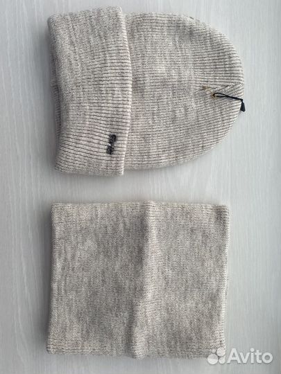 Шапка зимняя женская бини со снудом