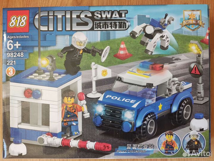 Конструктор 818 cities swat Police