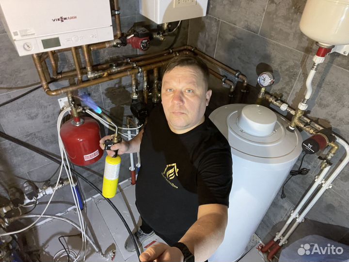 Монтаж отопления,водоснабжения и канализации