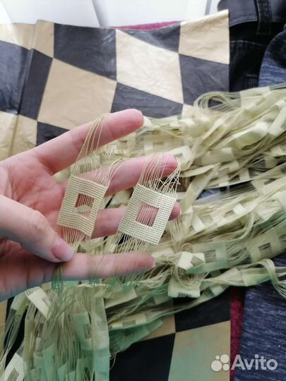 Штора ромб нити