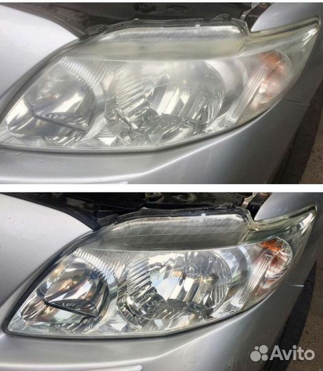 Восстановление фар, установка LED линз