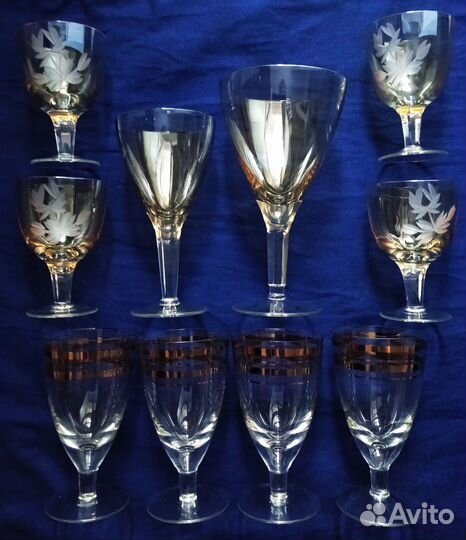 Подарочные бокалы подстаканники фужеры СССР