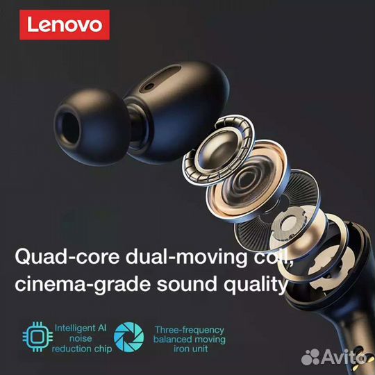 Новые Беспроводные Наушники Lenovo LP3 Pro 1200mah