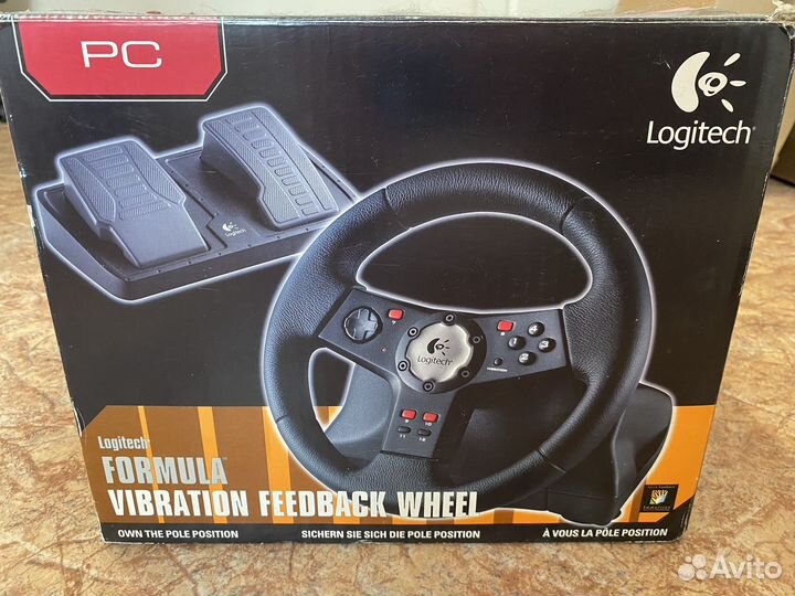 Игровой руль с педалями Logitech