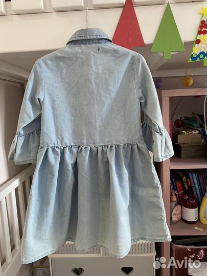 Платье джинсовое для девочки 98