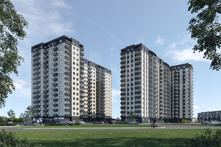 1-к. квартира, 45,5 м², 15/16 эт.