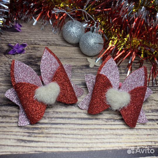 Резинки и заколки к новому году