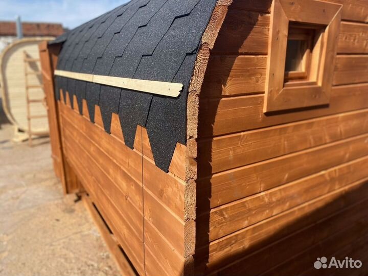 Баня-бочка под ключ