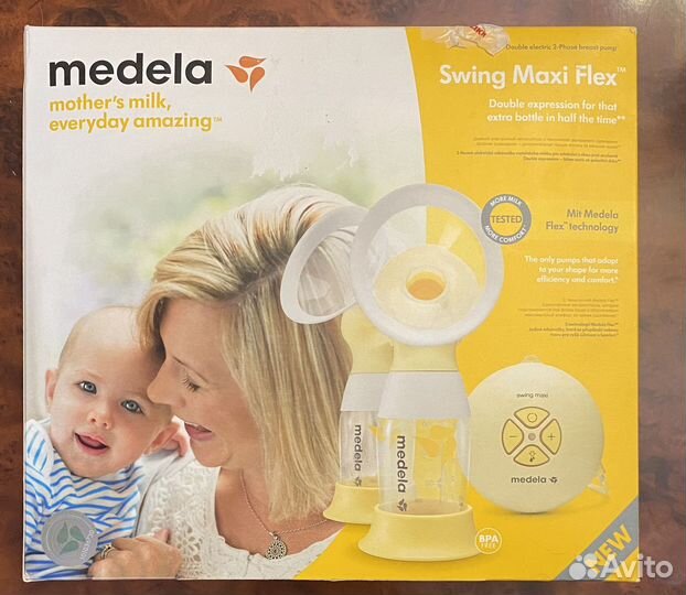 Молокоотсос medela swing maxi flex электрический
