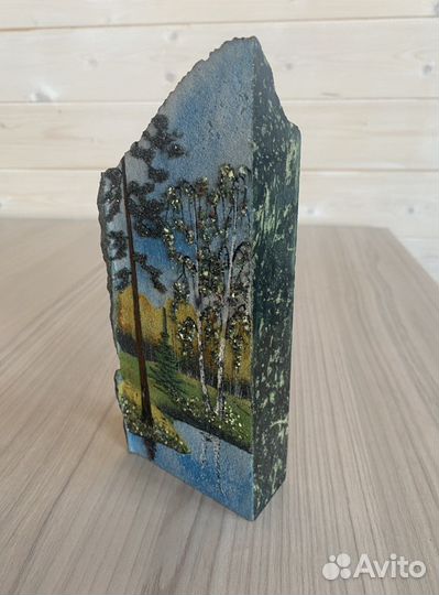 Камень интерьерный малахитовый