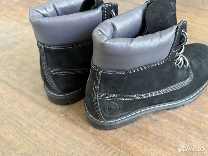 Ботинки мужские демисезонные кожаные высокие