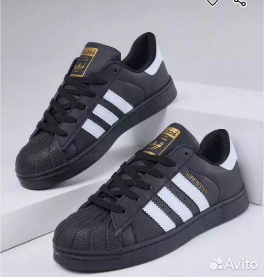Кеды adidas superstar черные мужские