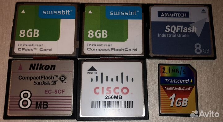 Nikon CompactFlash SanDisk 8MB 1999год