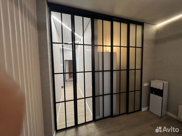 Межкомнатные перегородки из стекла