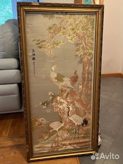 Панно из шелка