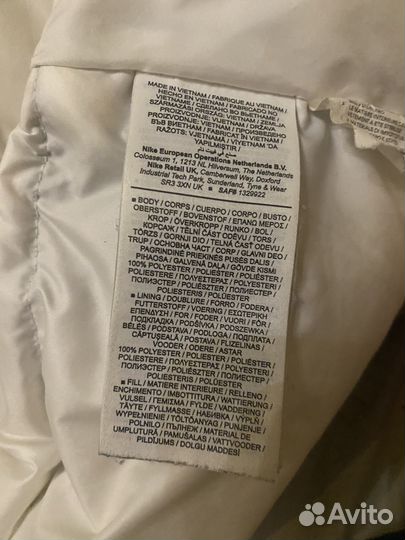 Пуховик nike оригинал