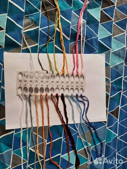 Остатки от набора для вышивания