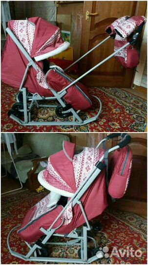Детские санки-коляска
