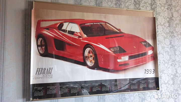 Постер авто Ferrari Koenig Competition