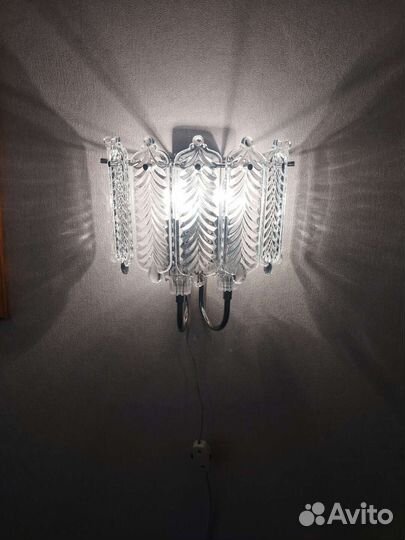 Хрустальный светильник бра СССР