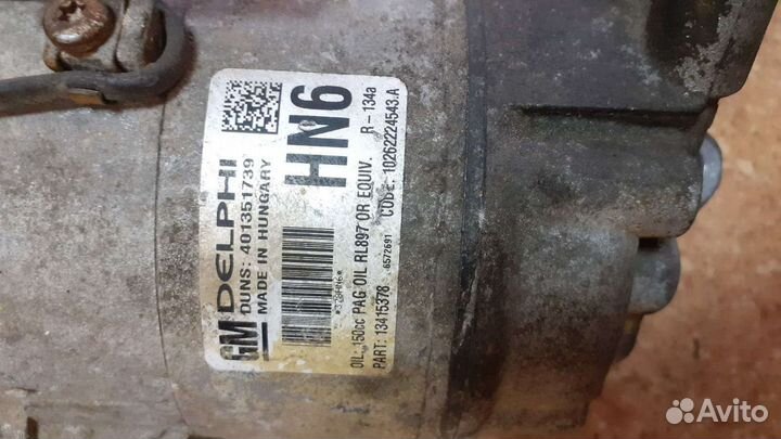 Компрессор кондиционера Opel Astra 401351739 A16XE