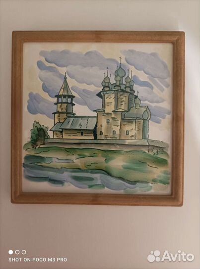 Панно кафель роспись эмалью